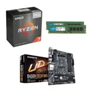 AMD Ryzen 7 5700G CPU + Gigabyte B450M-DS3H WiFi mATX Motherboard + 16GB DDR4