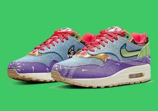 Concepts x Nike Air Max 1 淺藍紫白腰果花拼色牛仔 運動百搭慢【ADIDAS x NIKE】