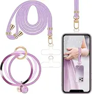 Universal Phone Lanyard with Durable Glittering Patch Cell Phone Lanyard with Phone Tether