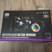 Cooler Master MasterLiquid ML280 Mirror 140 PWM AIO CPU Liquid Cooler New