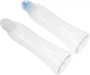 GANAZONO 4Pcs Squeeze Condiment Bottles Oil Dispenser Containers with Caps for Sauces Dressings and Travel Use Leakproof Design for Freshness