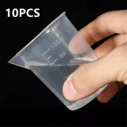 1/2/10Pack 100ml Measuring Cup Plastic Jug Beaker Kitchen/Lab Measurement Tool
