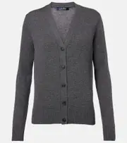 ['S Max Mara] 'S Max Mara Apollo wool cardigan UK 14 grey