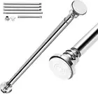Extendable Curtain Tension Rod Telescopic Shower Pole Rail Wardrobe 60-295cm OZ