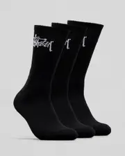 [Stussy] Graffiti Crew Socks 3 Pack