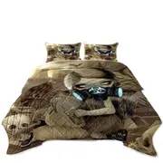 Scavengers Cool Post Apocalyptic Scene Girl Digging Coverlet