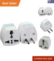 2 Pack High Performance Universal UK/EU/AU to Adapter Travel Power Plug Adap...