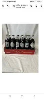Rare Coca-Cola 75th Anniversary bottles of 24 unopened case w/ wood crate