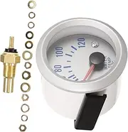 Water Canolar Temperature Indicator Meter for 12v Car Accurate Water Temp Gauge White Led Pointer for Vehicle Upgrade