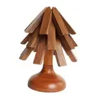 Tree Shape Trivet Set Decorative Hot Dish Pads Novelty Multifunction Hot Pot