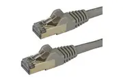 StarTech.com 1.5 m CAT6a Cable - Grey - RJ45 Snagless Connectors - CAT6a STP Cord - Copper Wire - Ethernet Cable (6ASPAT150CMGR)