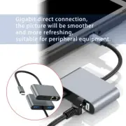 USB C to RJ45 Adapter Support 60W Charge for Stable Gigabit Ethernet Connection