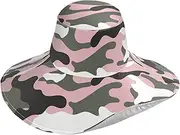 [ODAWA] Wide Brim Sun Hats Outdoor UV Protection Beach Hat Camouflage Army Adjustable Cap Cooling Bucket Hat