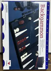 Backgammon Premier Edition Game From Cardinal. Ages 6+. (New) Leatherette Case.