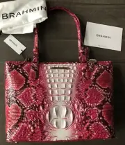 Brahmin Medium Asher Tote~ Crown of Hearts Ombre Melbourne ~Valentine Vibe NWT
