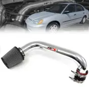 HPS Polish Shortram Air Intake w/Filter For 01-05 Honda Civic DX EX LX VI 1.7L