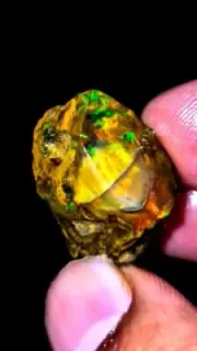 very rare Natural Ethiopian Opal Rough, Raw Opal, welo fire opal, 1723