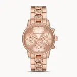 MICHAEL KORS 晶鑽女錶 41MM 玫瑰金色鋼錶帶 日期 手錶 腕錶 三眼計時錶 MK7223 MK(現貨)▶指定OUTLET商品5折起☆現貨【送禮首選★APP下單點數4倍送】