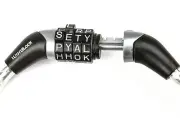 WORDLOCK Bicycle 10,000 Word Combination Cable Bike PadLock 6' Foot Pick Color