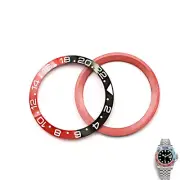 TOP GRADE Black/Red Ceramic Bezel Insert For Watch GMT-Master II 116710B Batman