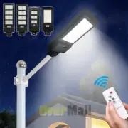 Outdoor 99000000LM LED Solar Street Light PIR Motion Sensor Night Road Lamp+Pole