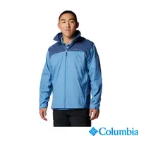 在飛比找PChome24h購物優惠-Columbia 哥倫比亞 男款-防小雨抗汙外套-藍色 UR