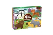 Mudpuppy Kids Children 4 In A Box Jigsaw Puzzle Game Toy Set Animals 3y+