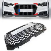 Honeycomb Black Mesh Hex Grille For Audi A4/S4 B9 RS4 Style 2017-2019 USA (for: Audi)