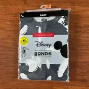Bonds Disney Dumbo Dark Grey White Zip Wondersuit BNIP Size 00