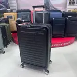 AT美國旅行者 FRONTEC系列 HJ3 行李箱上掀式設計 1:9 分比例收納 （石墨黑 25吋）彈力避震飛機滑順好推