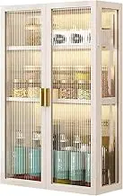 Modern Metal Bathroom Wall Cabinet with Glass Door for Over The Toilet Storage Ideal for Bathroom Living Room or Kitchen Storage