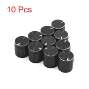 10Pcs 6mm Inner Dia Aluminum Alloy Potentiometer Control Volume Rotary Knob Cap
