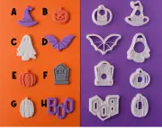 Halloween Polymer Clay Cutters | Spooky Clay Cutters | Earring Cutter Shapes