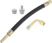 X AUTOHAUX 1 Set 90 Degree Copper Tire Valve Extension with Universal Plastic 180mm Tyre Valve Stem Extender for Car Motorcycle RV Truck Bike