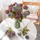 5pcs Lifelike No Maintenance No Watering No Fading No Wilting Faux Silk