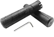 RYANGO Bike Handlebar Grips, MTB Grips with Elastic Grainy Design Bike Grips Double Lock, Bike Handlebar Grips Bicycle Grips for BMX, Foldable Urban Bicycles, E-Bike, Scooter