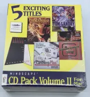 NEW Vintage 1995 Mindscape CD Pack Volume II for Mac - 5 Software Titles / Games