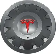 Custom Cut Graphics Wheel Decals for Tesla, Uberturbine/Arachnid/Cyberstream, 5-pc Set (Gloss Red)