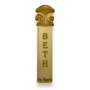 Bookmark - PERSONALIZED Fly Agaric - Birch wood