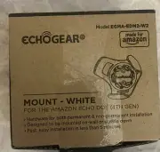 EchoGear Mount For Amazon Echo Dot (4th Gen) White EGMA-EDM2-W2