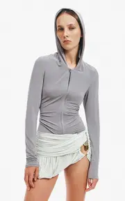 [Christopher Esber] Embellished Jersey Bubble Mini Skirt