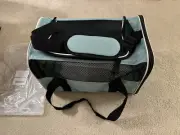 Soft Travel Bed Carrier Bag For Pets Up To 15lbs Medium Size Green New!!
