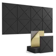 16PCS Self-Adhesive Acoustic Panels,Square Sound Proof Foam Panels,12x12x04151