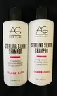 AG Sterling Silver Toning Shampoos (2) 2 oz Travel Bottles New&Authx