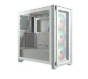 Corsair iCUE 4000D RGB Airflow Mesh Front Panel Mid-Tower, White,Gaming Case