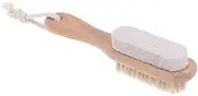 1Pc Double Sided Pumice Brush Foot File Pedicure Tool for Callus Removal Portable and Durable Scraping Plate for Smooth Feet Care