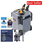 Ultra-Quiet Aquarium Canister Filter - 3-Stage Filtration for All Fish Tanks