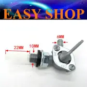 10mm 6mm Fuel Petrol Gas Tank Tap Filter Petcock ON/OFF Generator Lawn Mower