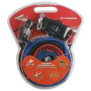 Audiopipe 4 Gauge Amplifier Wiring Kit with Hi/Low Impedance Adapter