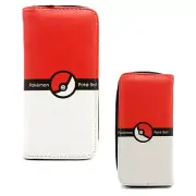 Pkmn Zipped Wallet - POKE BALL New (Anime 3.5x7.5" Check Credit Card Billfold)